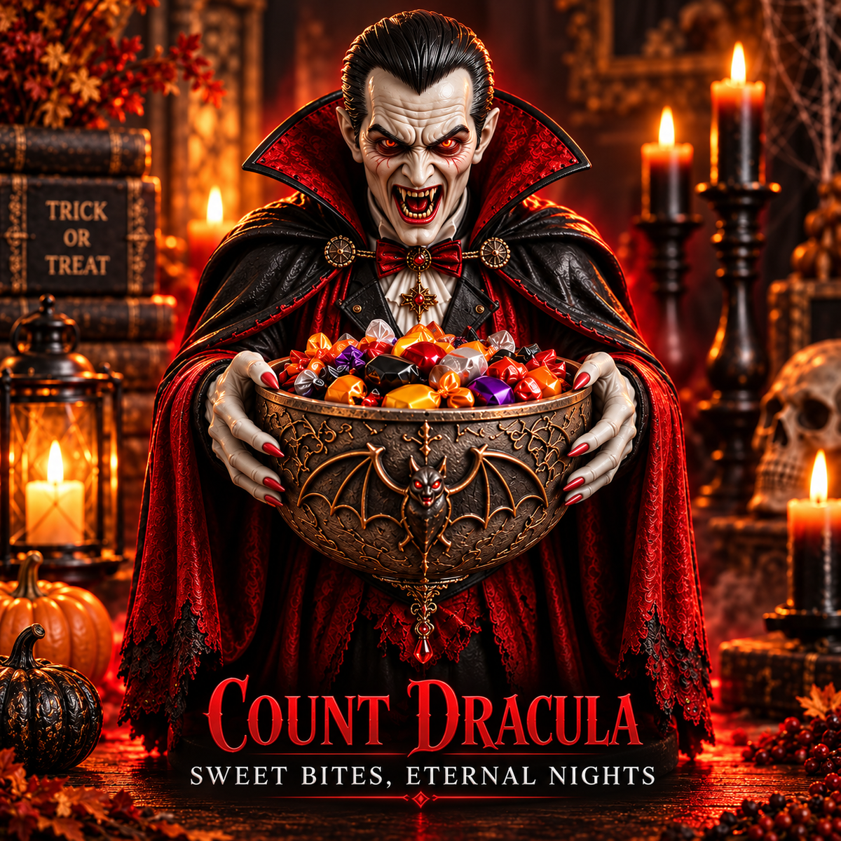 🎃Glowing Halloween Guardian Candy Bowl Collection™ – 5 Spooky Characters for Treats & Decor