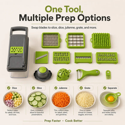 12-in-1 Vegetable Chopper & Slicer — Faster, Easier Meal Prep