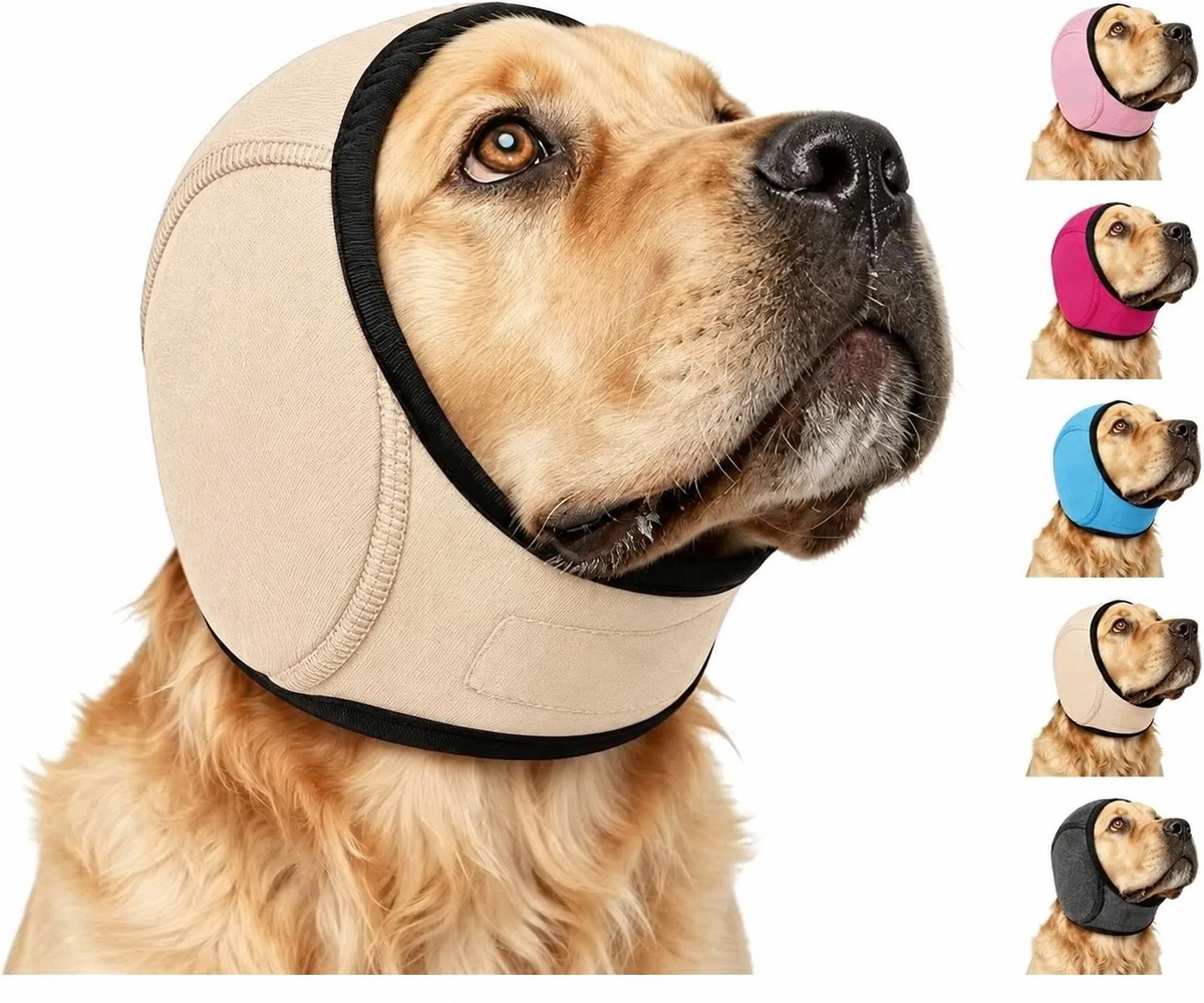 🐶 Dog Noise-Reducing Ear Wrap – Help Make Fireworks, Thunder & Grooming Less Overwhelming 🔇