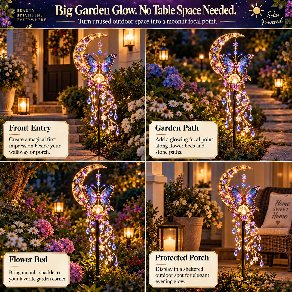 🦋 Butterfly Moonlight Cascade™ – Turn Your Garden Into a Glowing Moonlit Dream
