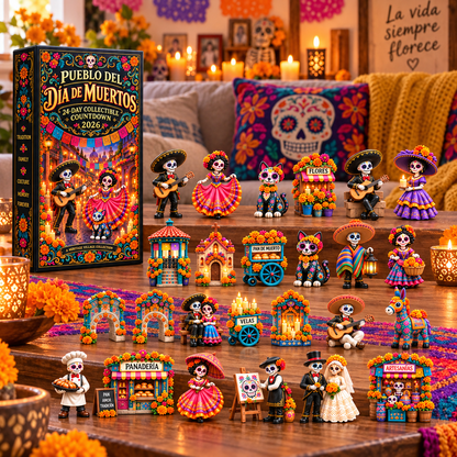 💀 2026 Día de Muertos 24-Day Collectible Countdown – Build Your Own Heritage Village