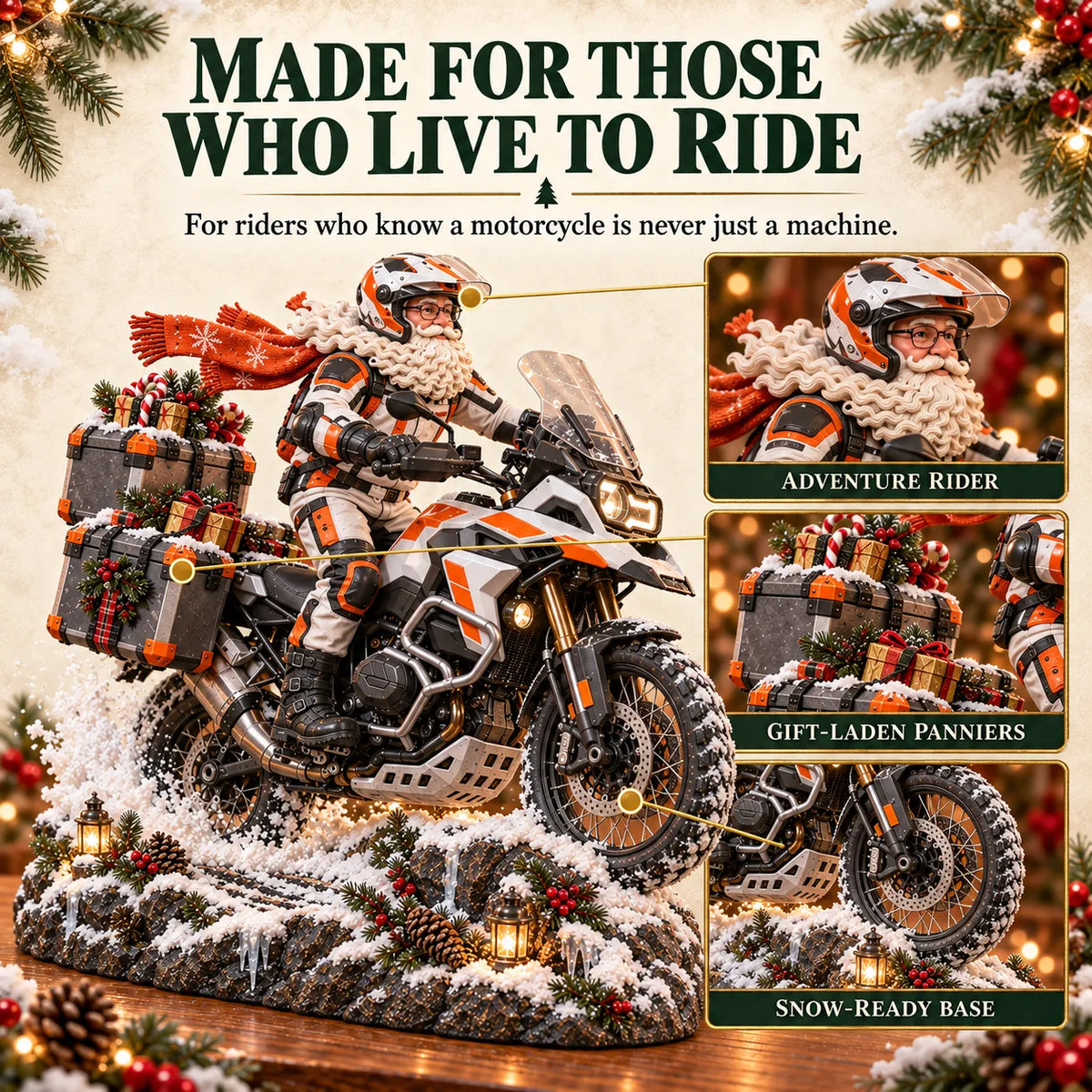 🎄 Christmas Hot Sale - 50% OFF🏍️🎅 Santa’s Ride Home – Christmas Motorcycle Keepsake Collection💨