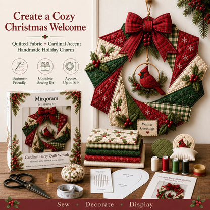 🔥LAST DAY 50% OFF - 🎄Christmas Fabric Wreath DIY Kit 💫