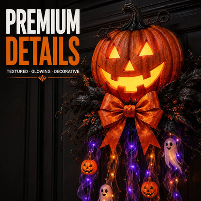 🎃 49% OFF Halloween Limited-Time Deal 👻 Lighted Pumpkin & Ghost Door Cascade