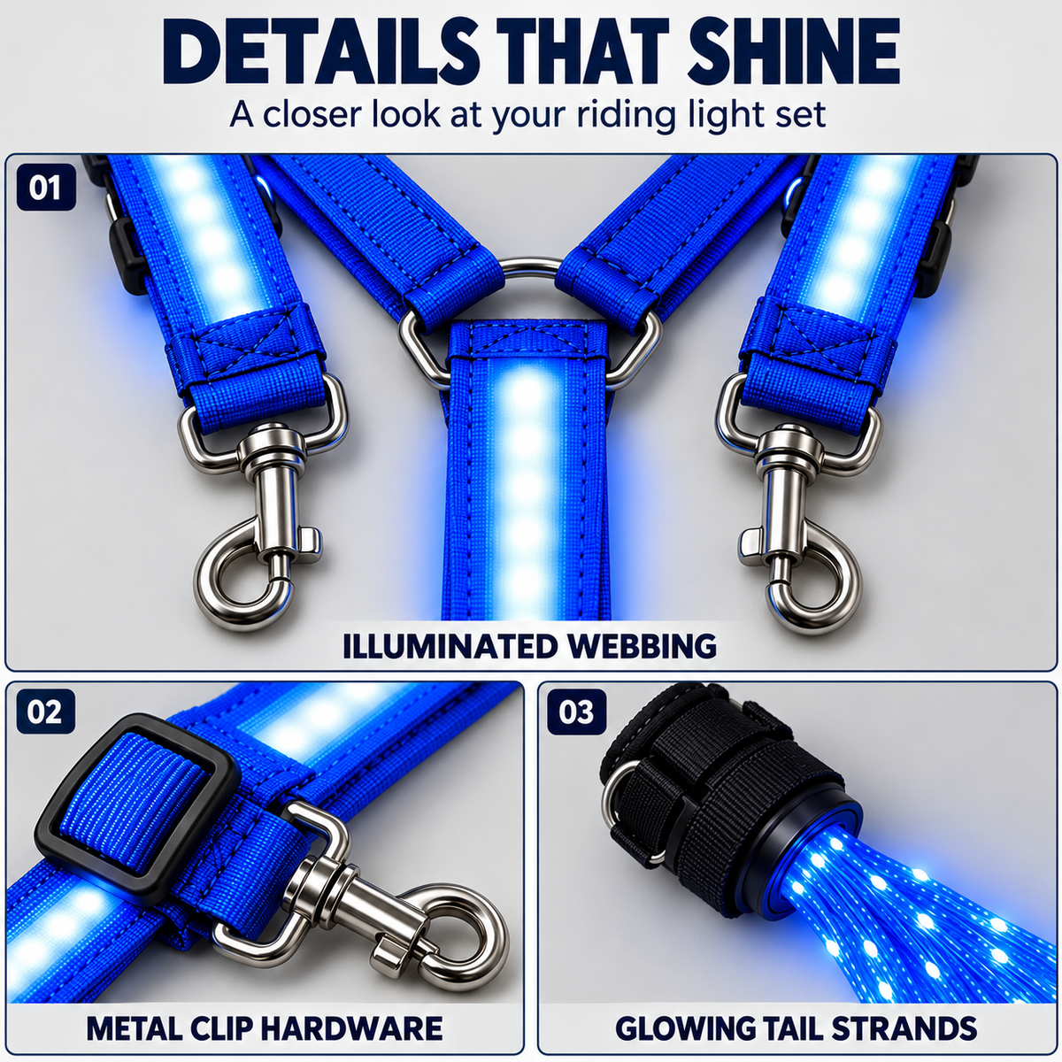 MoonRein™ — LED Horse Riding Light Set(Body + 4 Legs + Tail)