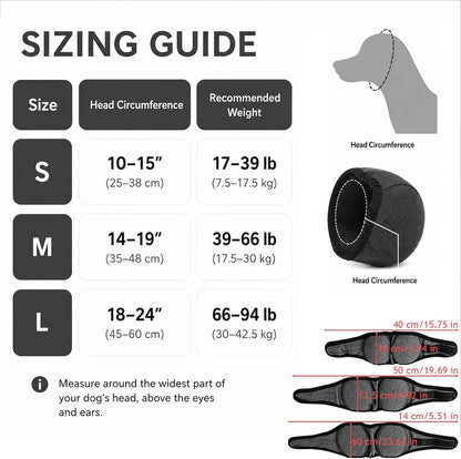 🐶 Dog Noise-Reducing Ear Wrap – Help Make Fireworks, Thunder & Grooming Less Overwhelming 🔇