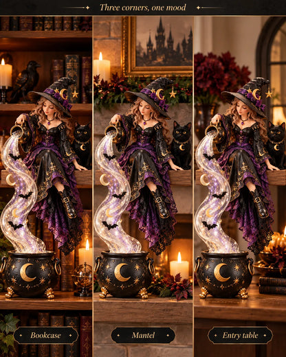 ⏳ Last Day 49% OFF – 🎃 Halloween Magic Cascade Shelf Light Collection | 5 Glowing Gothic Styles for Shelves, Mantels & Spooky Décor ✨