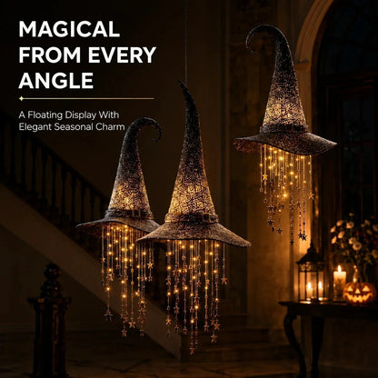 🔮 Lighted Witch Hat Hanging Chime Where Halloween Magic Meets Enchanted Glow