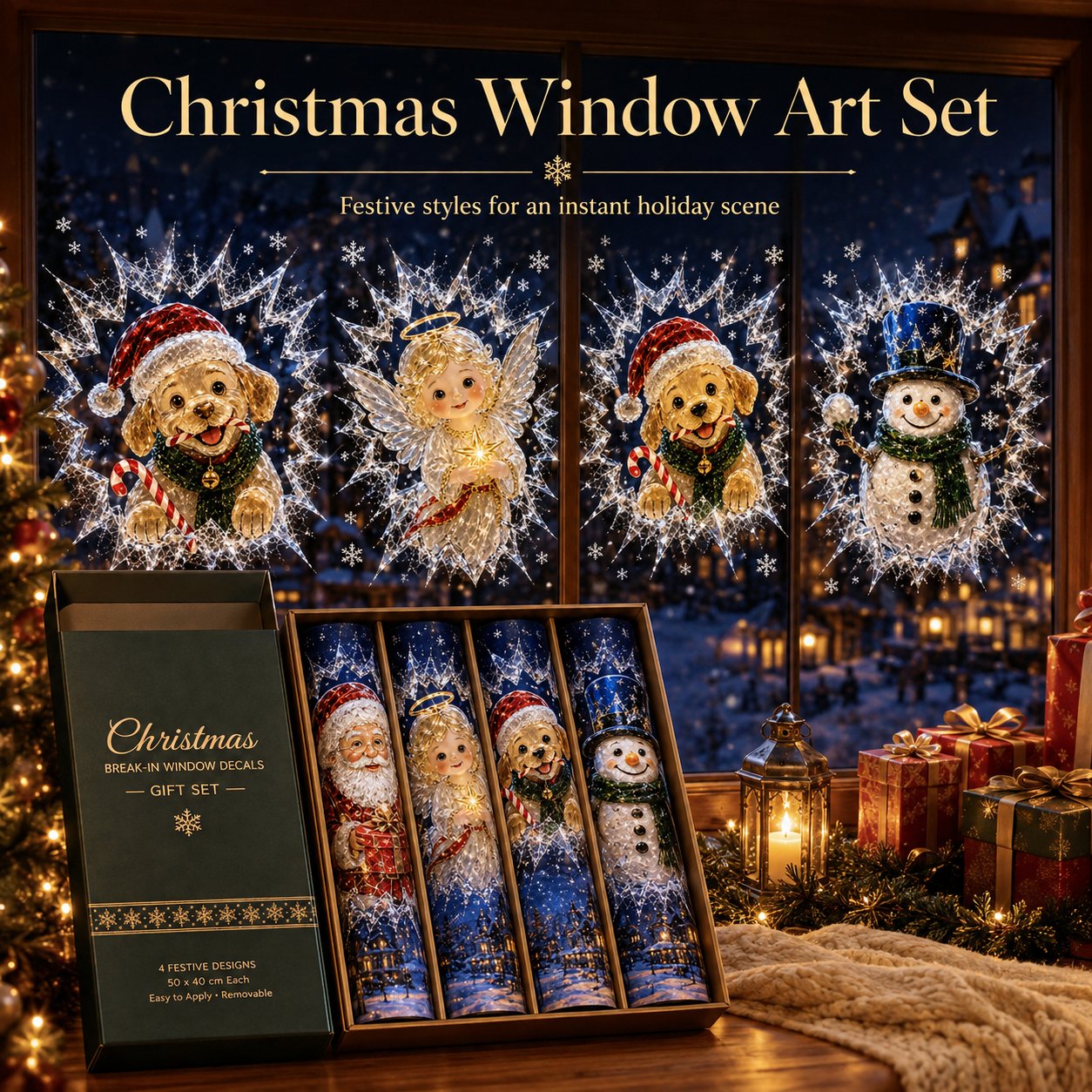 🔥Last Day 50% OFF - ❄️🎅🏼 2026 Christmas Window Decals