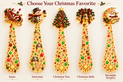 🎄 Christmas Sale – Enchanted Glow Christmas Cascade Wall Light with Remote Control