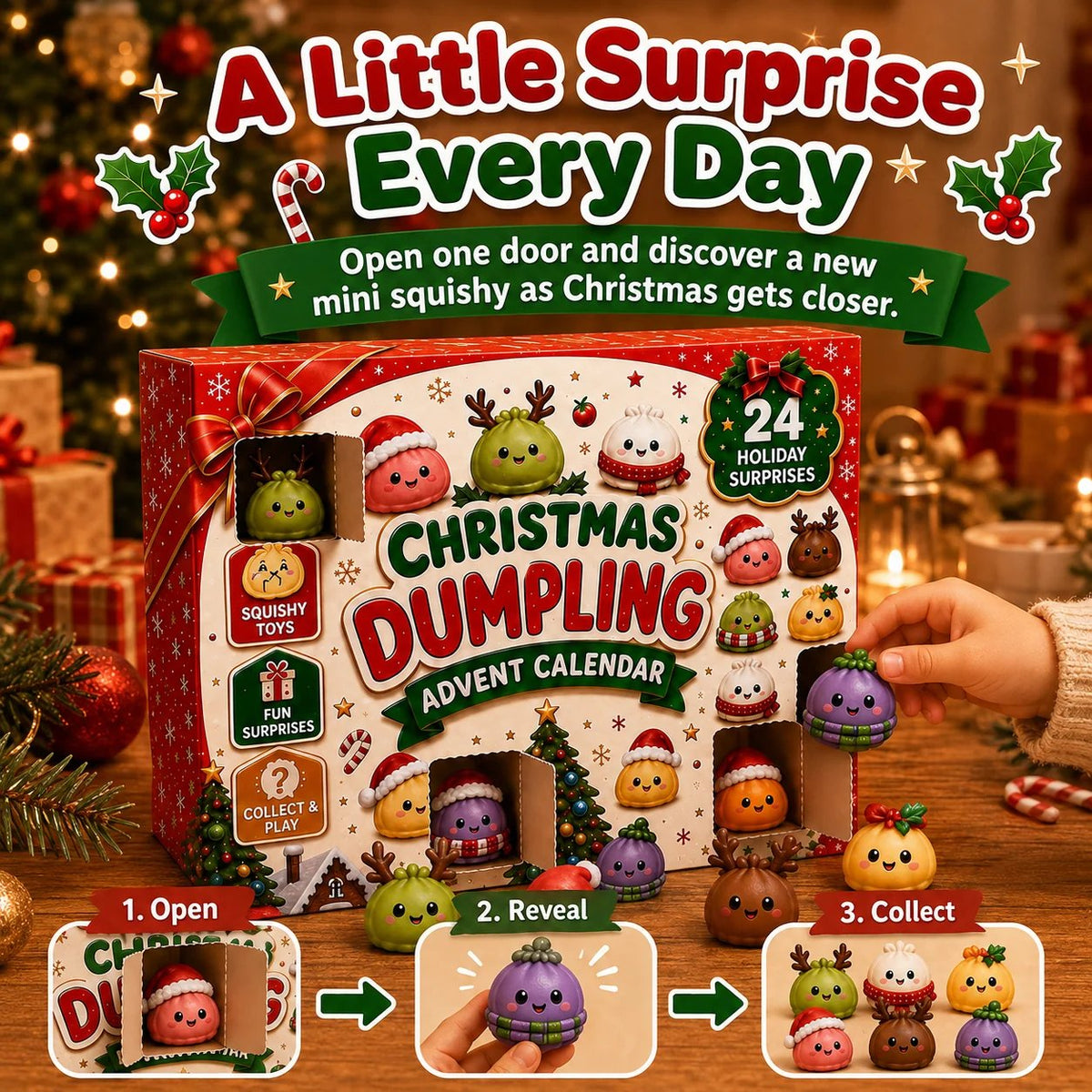 🎅 CHRISTMAS SPECIAL | 24 Days of Mini Squishies – Cute c