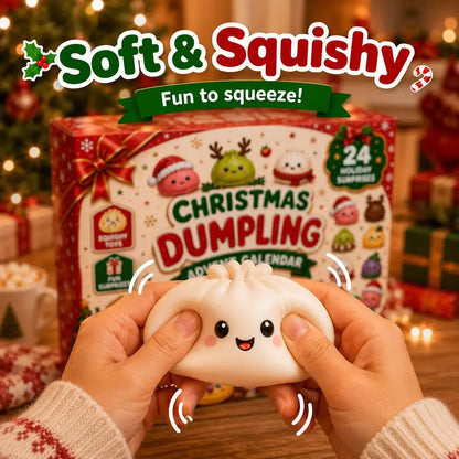 🎄 24-Day Mystery Dumpling Squishy Advent Calendar – Christmas Countdown Surprise Toys