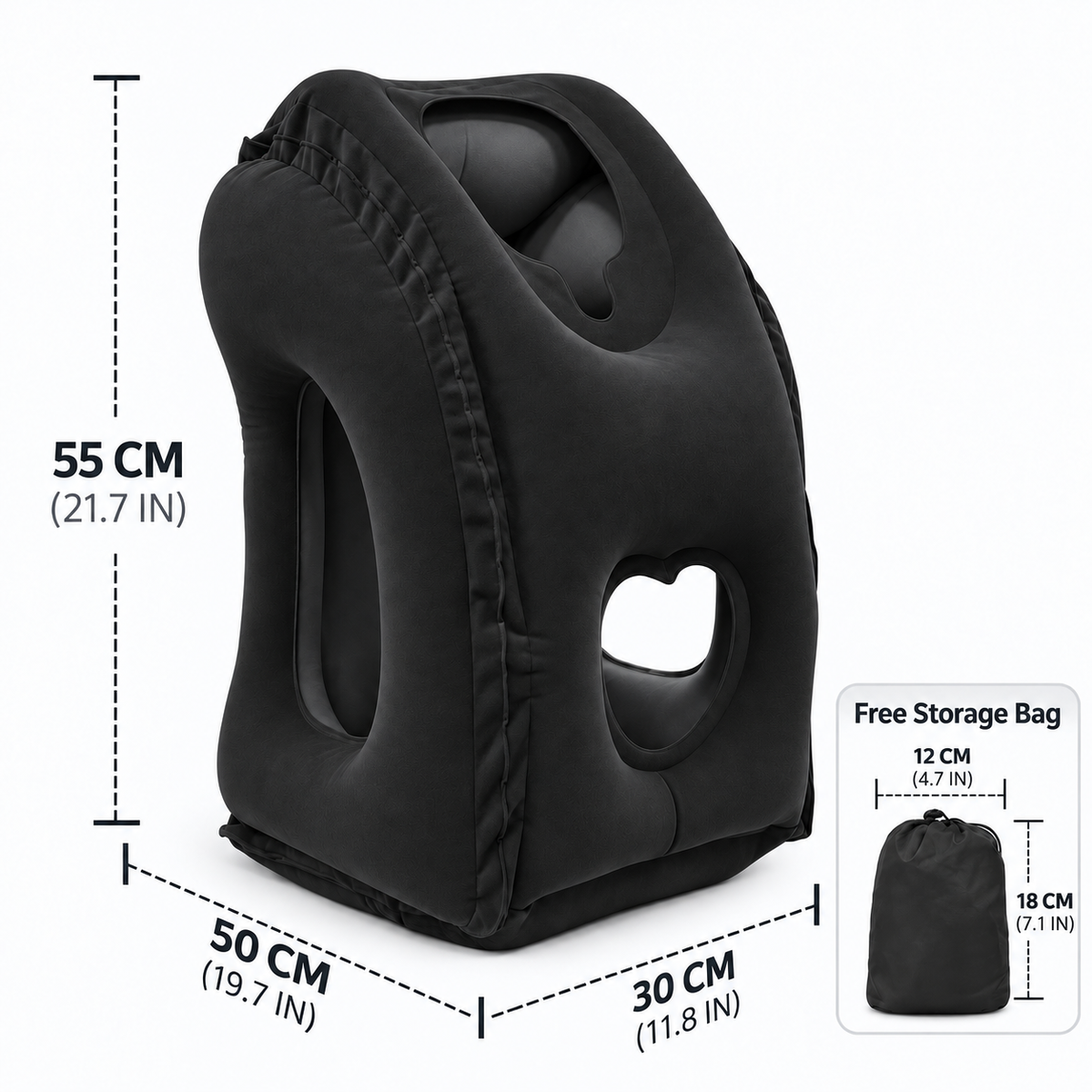 🔥 50% OFF – ✈️Ergonomic Inflatable Travel Pillow | 45° Comfort Support for Better Sleep Anywhere