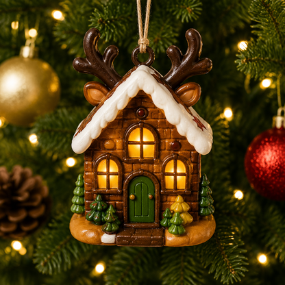 🔥Hot Sale - 50% OFF🔥🎄 Mini Christmas Village™ Light-Up Resin Ornament Collection