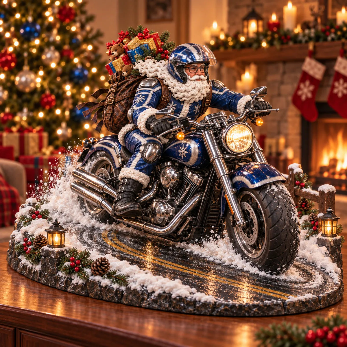 🎄 Christmas Hot Sale - 50% OFF🏍️🎅 Santa’s Ride Home – Christmas Motorcycle Keepsake Collection💨