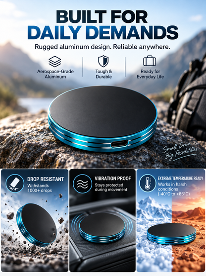 Magnetic Portable SSD – Anti-Lost USB-C External Solid State Drive