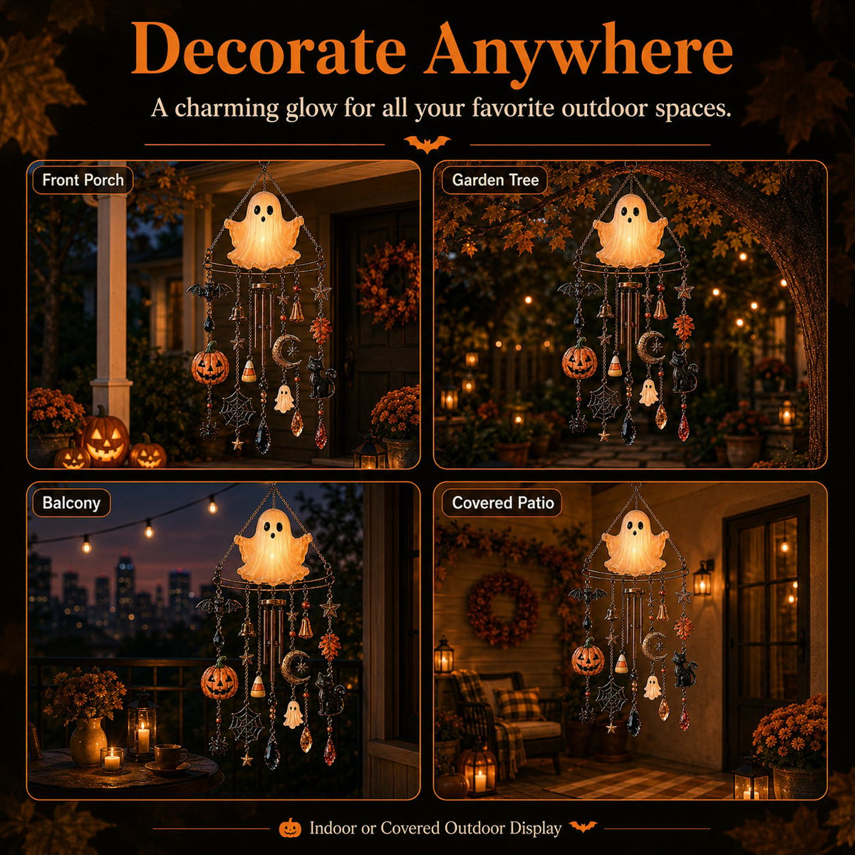 🔥 New Arrival Launch Sale - 49% OFF —👻 Haunted Glow Ghost Wind Chime