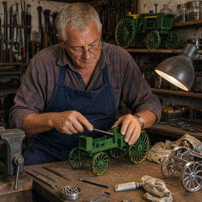 🚜 Only Today 60% OFF – Earl's Handmade Tractor Wind Spinner – Flat Iron Construction