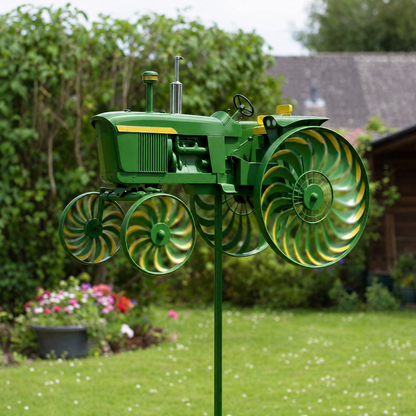 🚜 Only Today 60% OFF – Earl's Handmade Tractor Wind Spinner – Flat Iron Construction