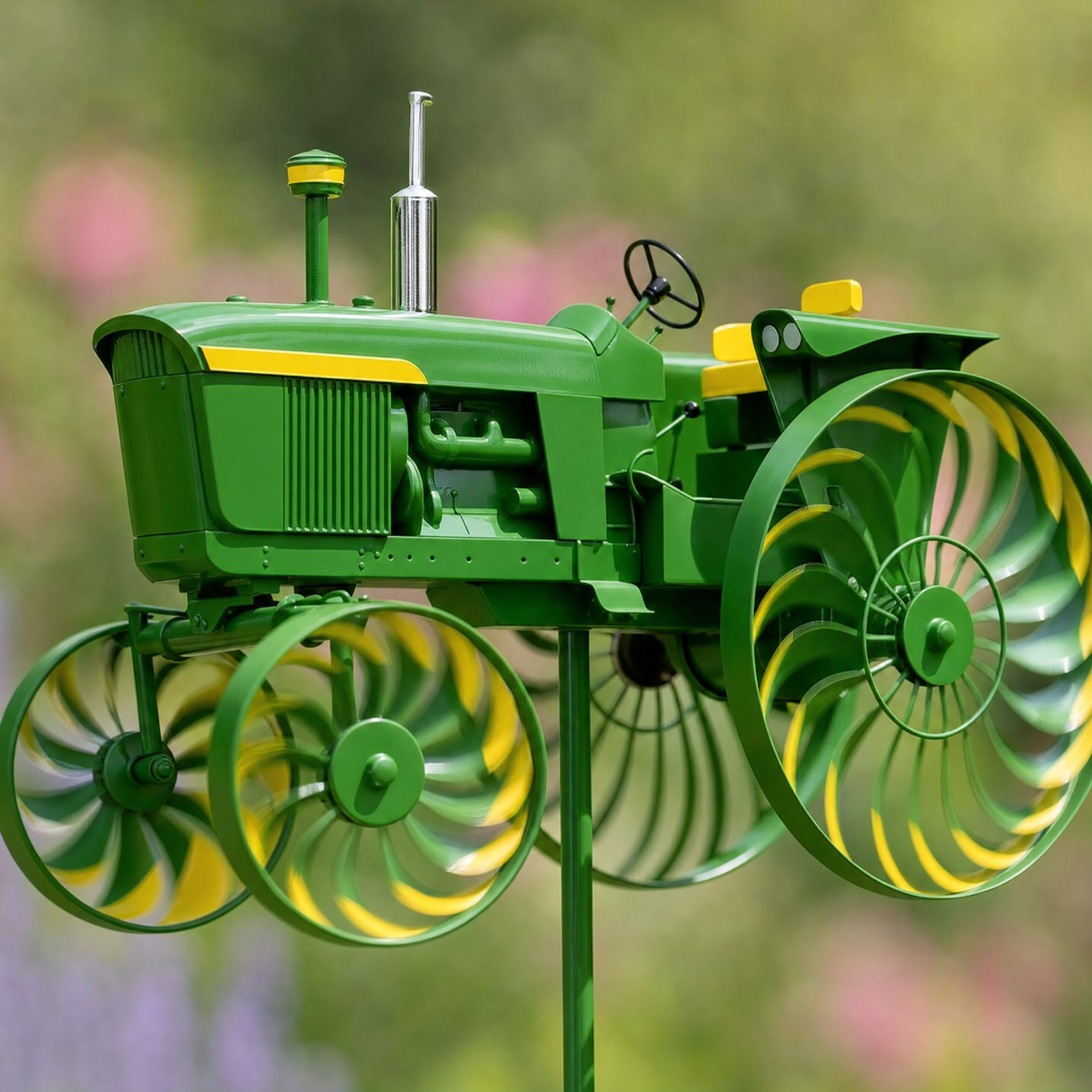 🚜 Only Today 60% OFF – Earl's Handmade Tractor Wind Spinner – Flat Iron Construction
