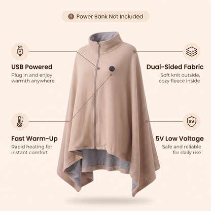 Zavrlygoods™ Heated Wearable Blanket Wrap