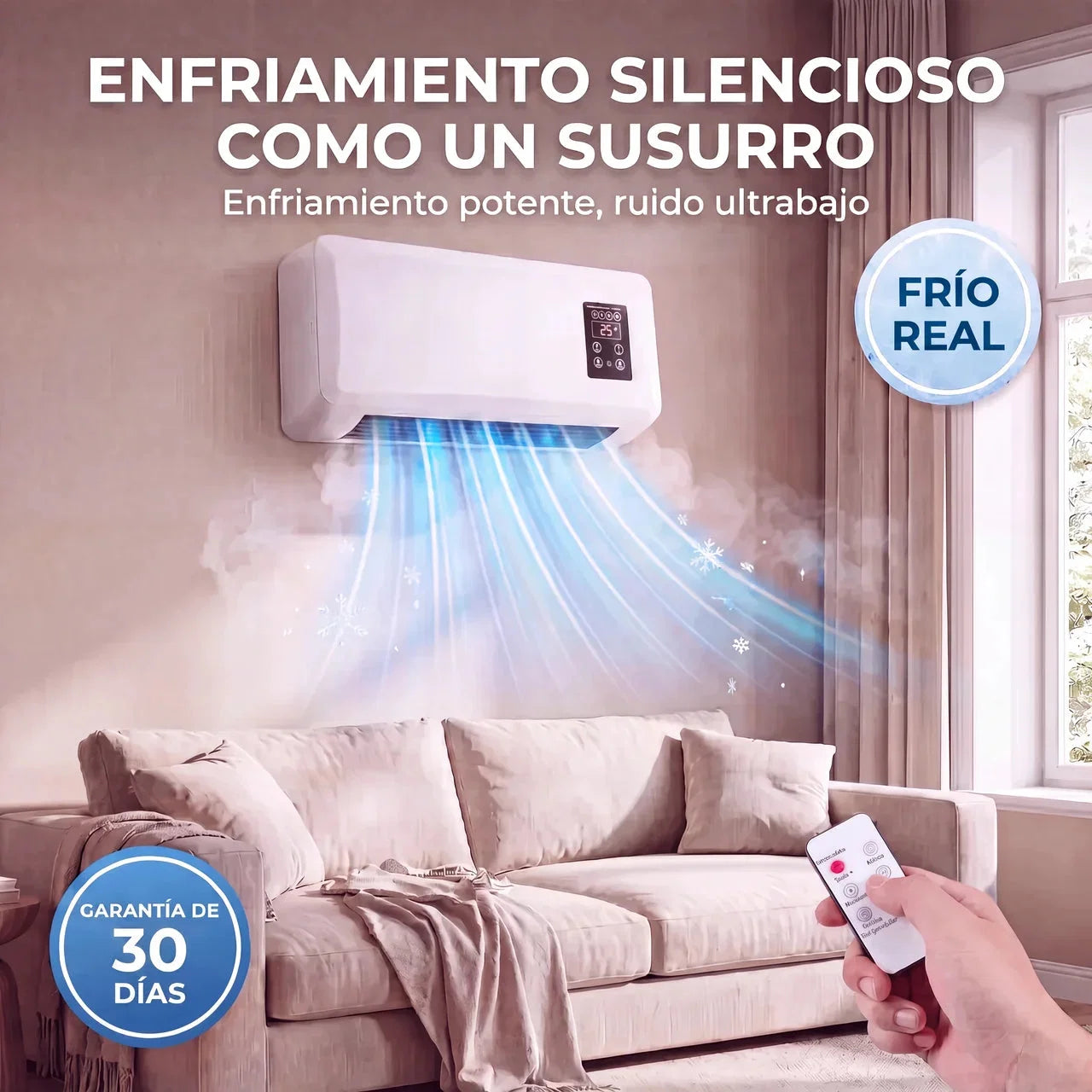🔥 LAST DAY: 50% OFF + FREE SHIPPING 🔥 Ductless Portable Air Conditioner – No Window Needed