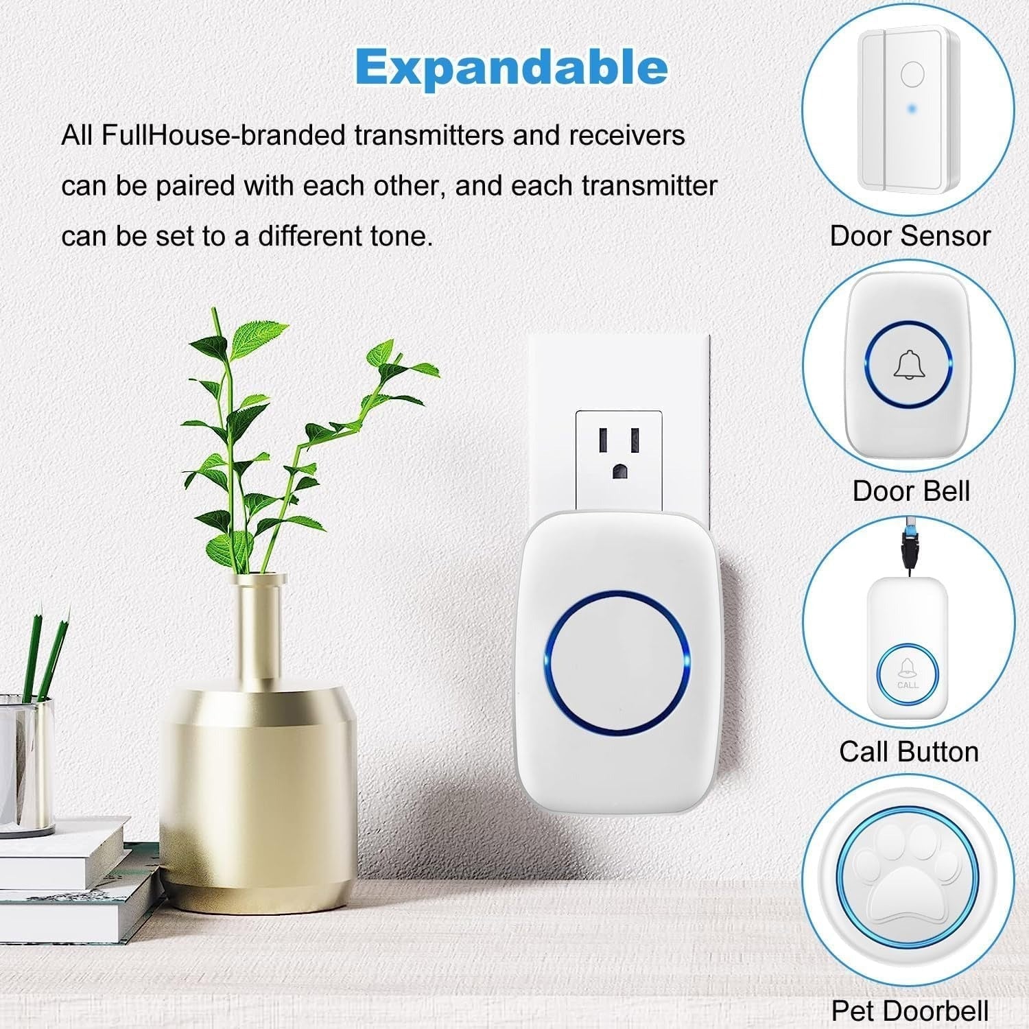 Wireless Family Call Doorbell One Press Brings Family Closer