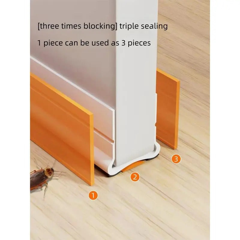 Door draft stopper product demonstration