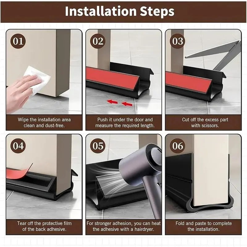 Dovemead™ Triple Seal Under Door Draft Stopper