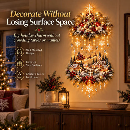 🎄 Christmas Hot Sale – 50% OFF ✨ Christmas Village Cascade Wall Light™ – A Glowing Holiday Story for Your Wall