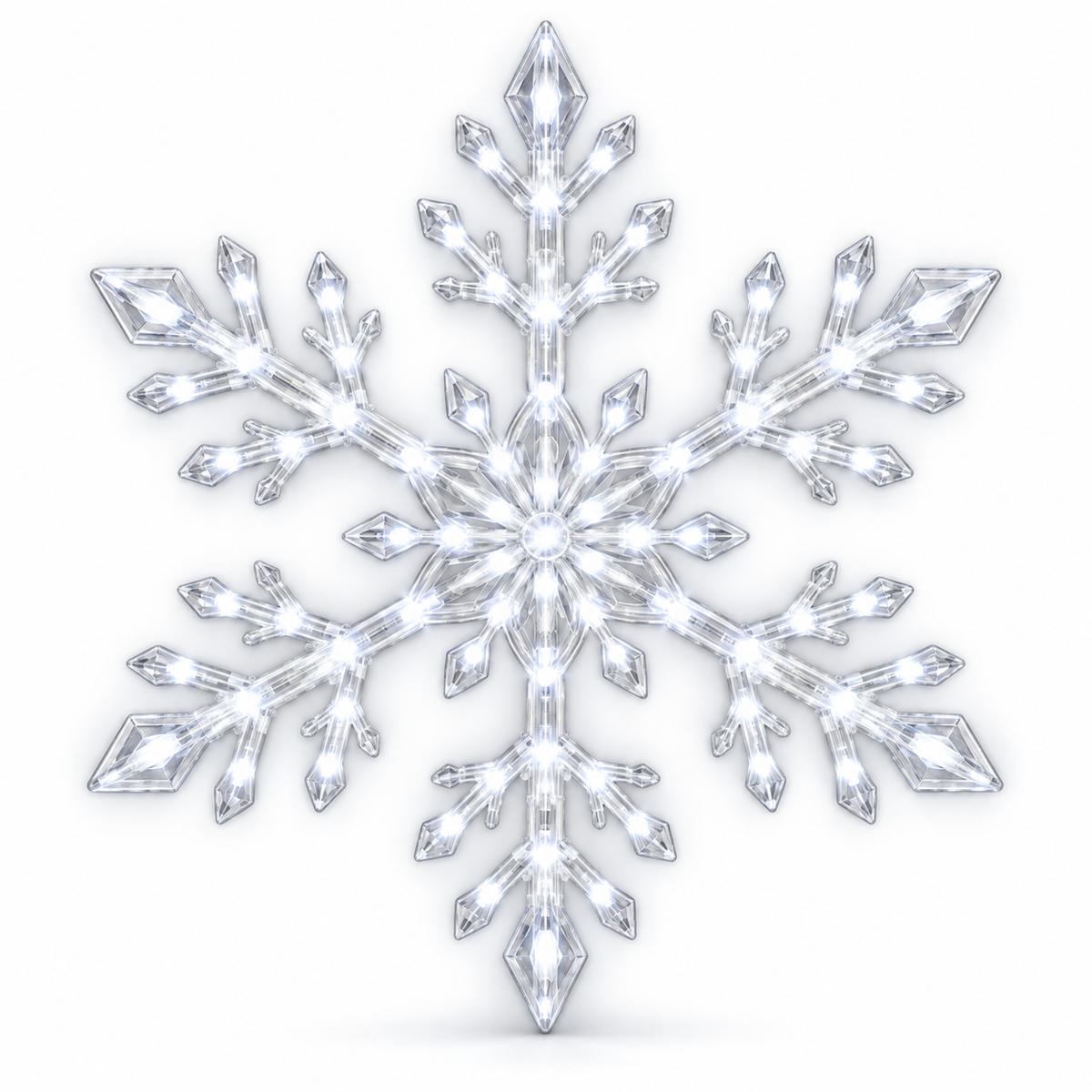 ❄️ 12-Piece LED Snowflake Wall Light Set – Remote-Controlled Christmas Winter Decor