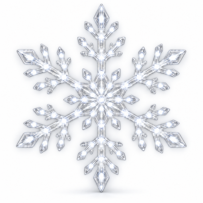 ❄️ 12-Piece LED Snowflake Wall Light Set – Remote-Controlled Christmas Winter Decor