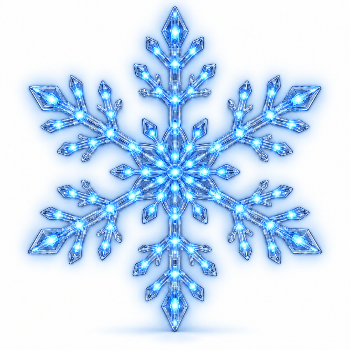 ❄️ 12-Piece LED Snowflake Wall Light Set – Remote-Controlled Christmas Winter Decor