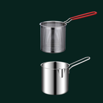 🎉Fry Crispy Food Instantly! No-Splash Oil-Saving Stainless Fryer