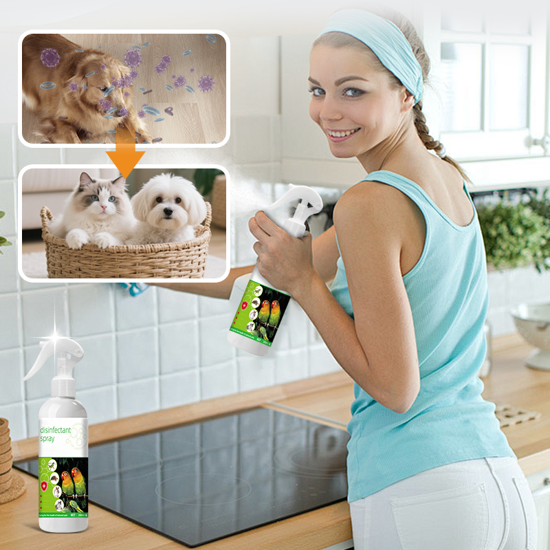 Pet odor spray used during home cleaning