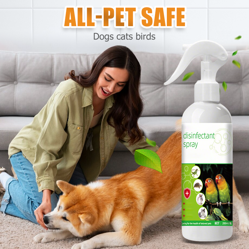 Pet spray for dog cat and bird households