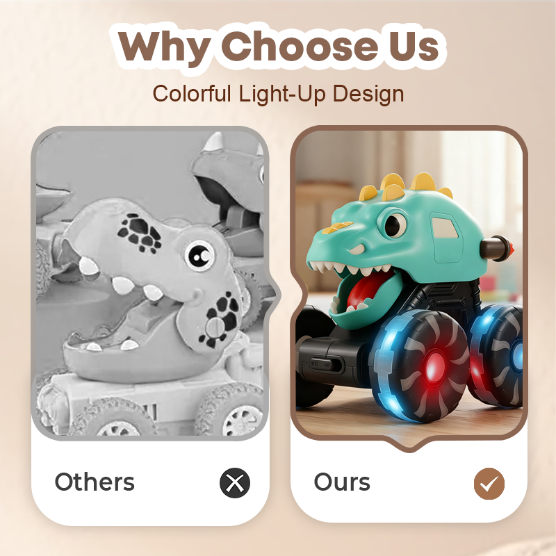 🎉 Special Offer – 50% OFF🦖🚙Press & Go Dinosaur Toy Car With Lights🎁