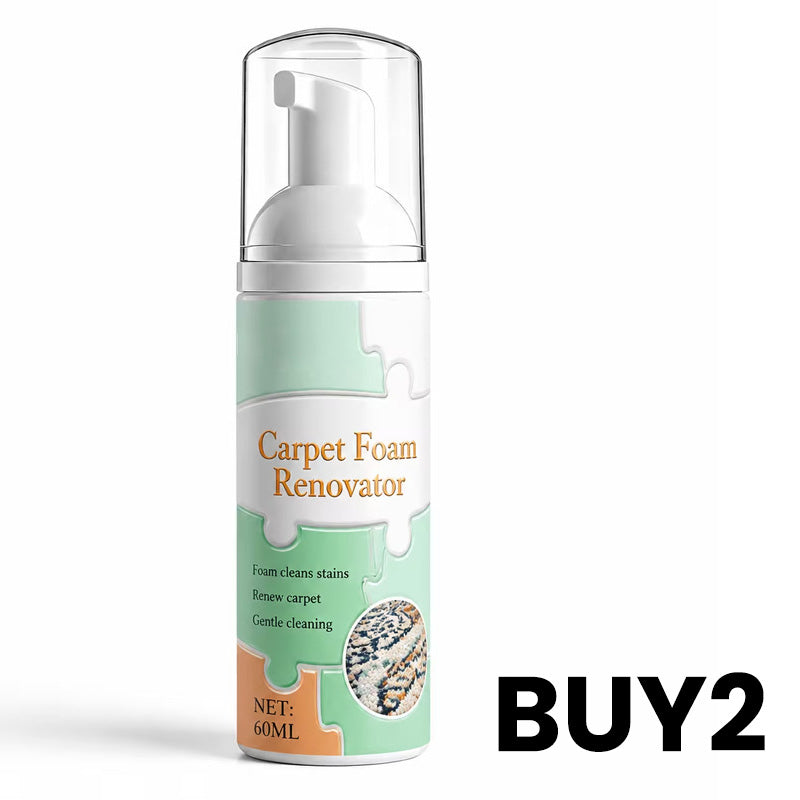 🔥 LAST DAY: Buy 1 Get 1 FREE | Waterless Carpet Foam Stain Remover + Towel