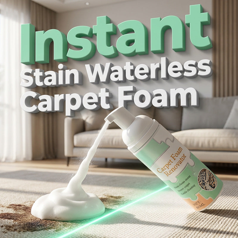 🔥 LAST DAY: Buy 1 Get 1 FREE | Waterless Carpet Foam Stain Remover + Towel