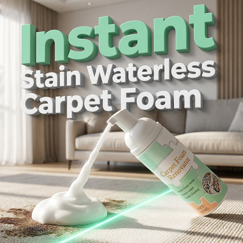 🔥 LAST DAY: Buy 1 Get 1 FREE | Waterless Carpet Foam Stain Remover + Towel