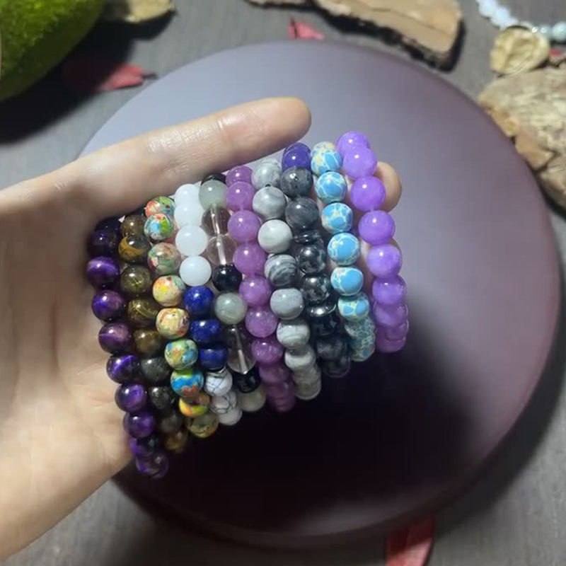 🎁 48% OFF! ⏰ 2026 Sale — Over 19,800 Sold!  Natural Stone Bead Bracelet – Gradient Glow, Grounded Vibes ✨