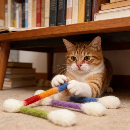😻Interactive Swab Cat Toy with Catnip
