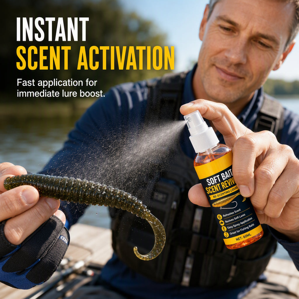 🎣Soft Bait Scent Booster Spray High‑Concentration Fishing Lure Scent Reviver