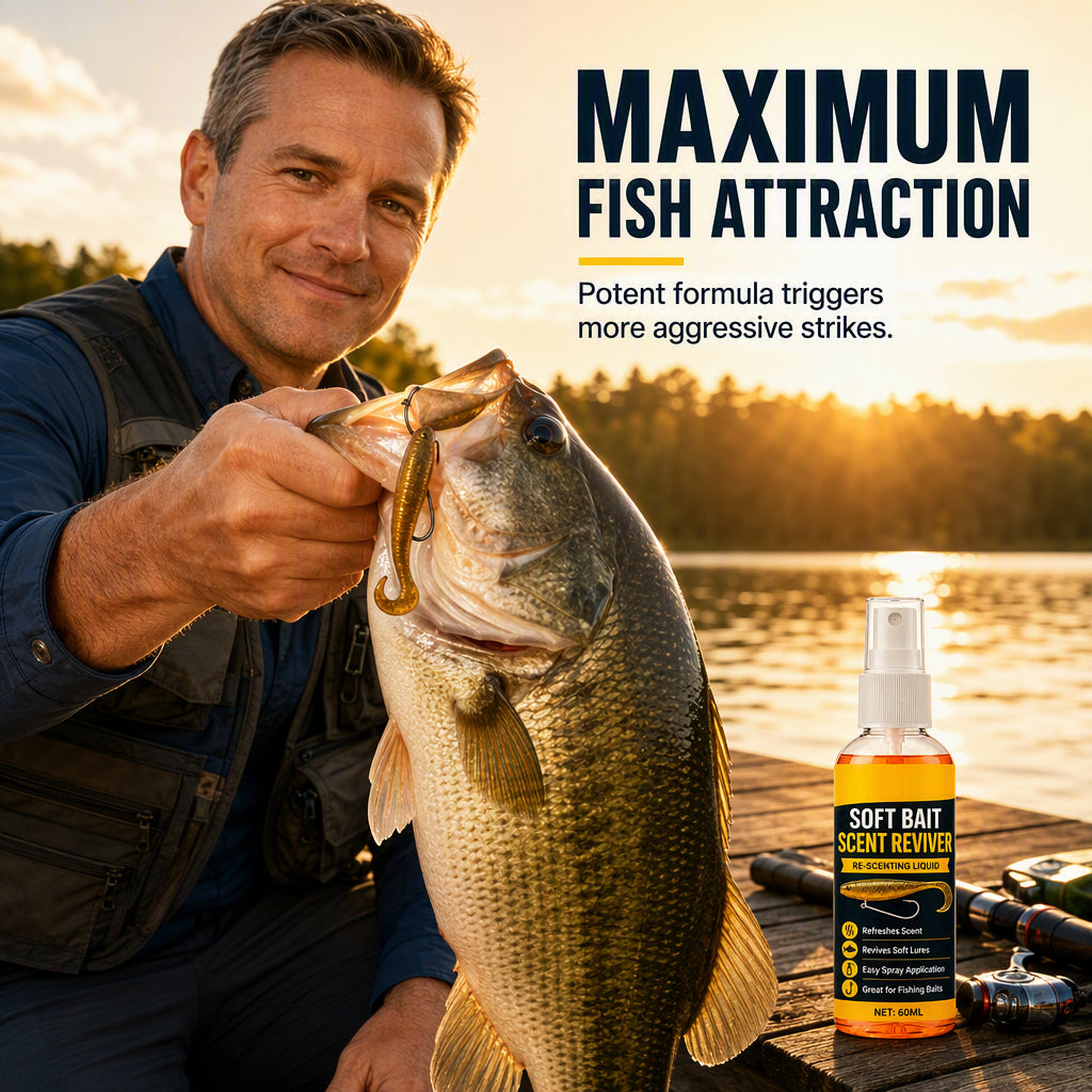 🎣Soft Bait Scent Booster Spray High‑Concentration Fishing Lure Scent Reviver