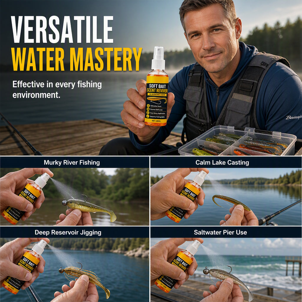 🎣Soft Bait Scent Booster Spray High‑Concentration Fishing Lure Scent Reviver