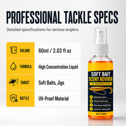 🎣Soft Bait Scent Booster Spray High‑Concentration Fishing Lure Scent Reviver
