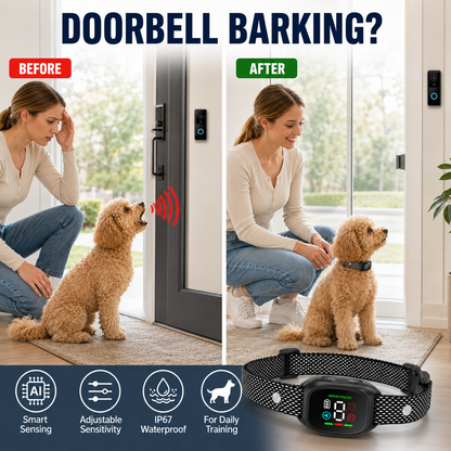 ⭐ Bestseller! 🔥Hot Sale - 50% OFF🔥No-shock anti-bark collar – beep & vibration modes, IP67 waterproof. Fits all sizes. 🐕✨