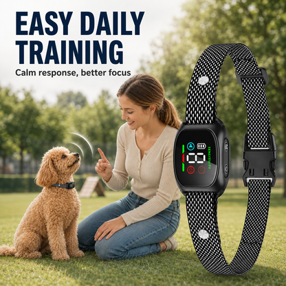 ⭐ Bestseller! 🔥Hot Sale - 50% OFF🔥No-shock anti-bark collar – beep & vibration modes, IP67 waterproof. Fits all sizes. 🐕✨