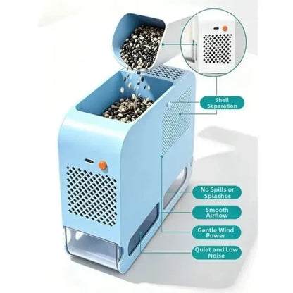 🔥 Limited-Time Sale – 50% OFF 🐦 Electric Bird Seed Sheller & Chaff Separator – Save Good Seeds, Clear Away Empty Husks