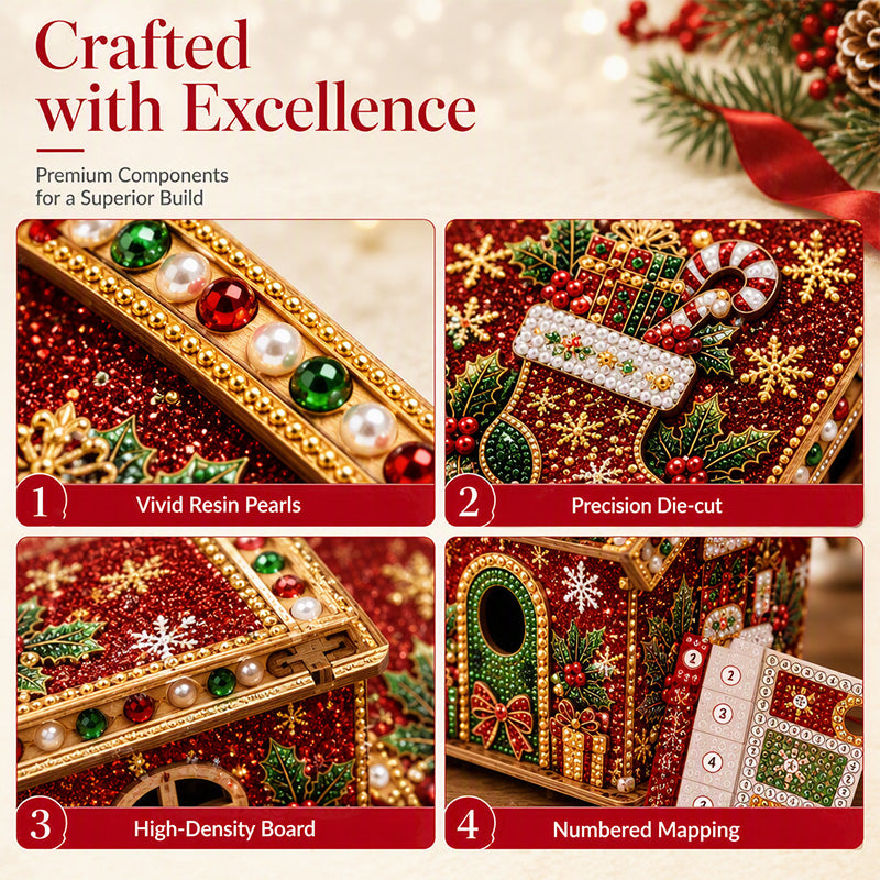 🎁🎄Christmas Sale 49% OFF!😍3D DIY Pearl Art Christmas Painting Kit